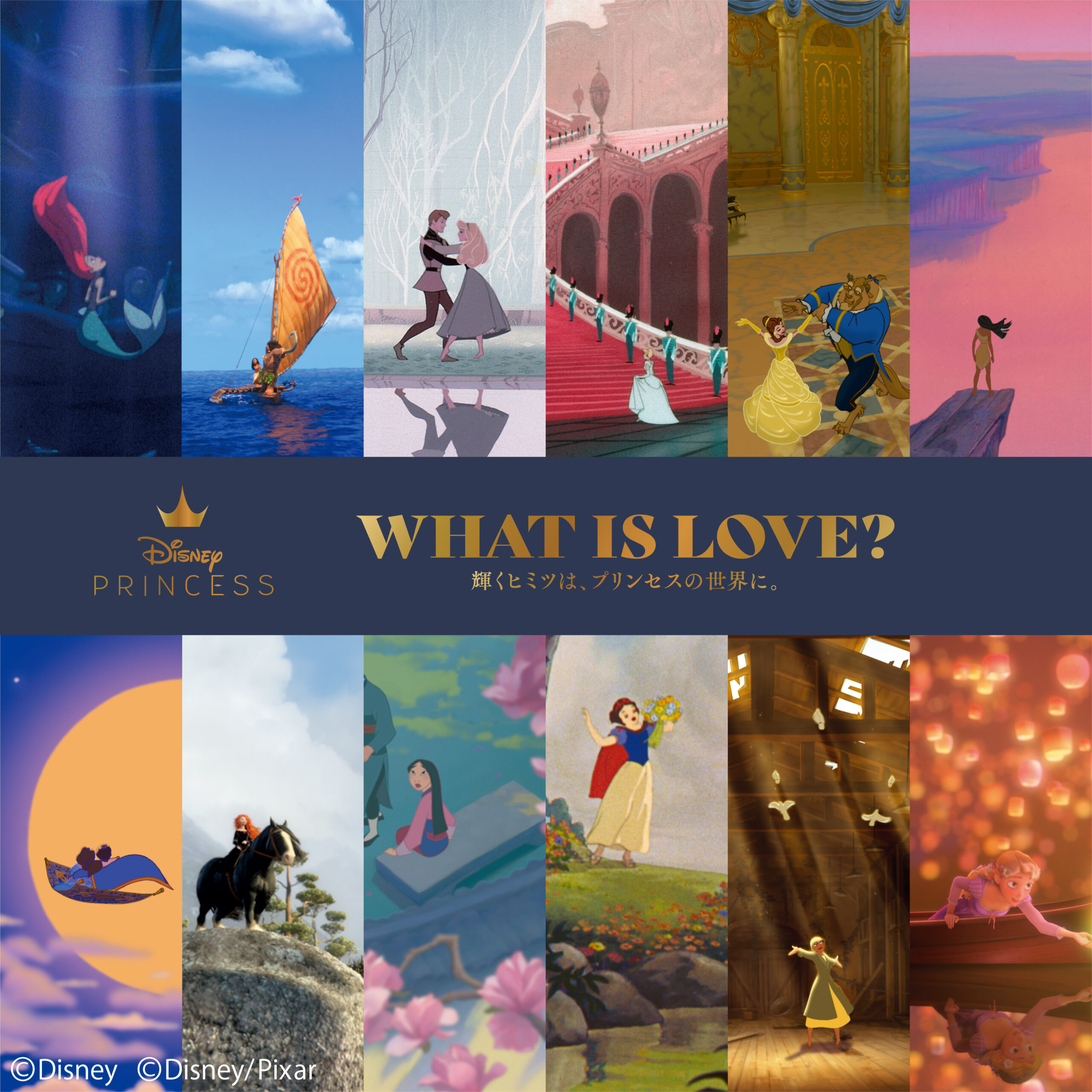 ディズニープリンセス展「WHAT IS LOVE？～ 輝くヒミツは、プリンセスの世界に。～」